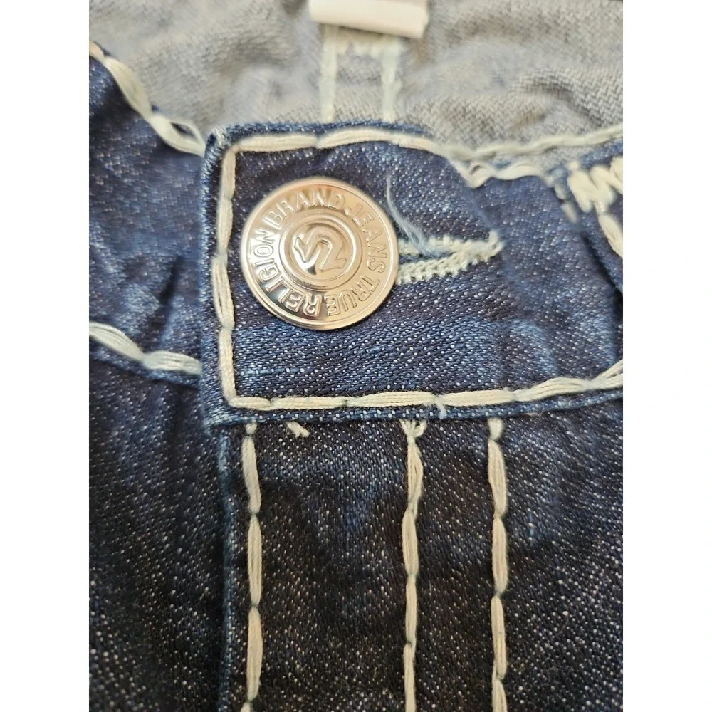 True Religion Joey Super T Denim Jeans Mens Size 36x33  Actual 36×31  USA